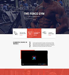 Gym - Homepage