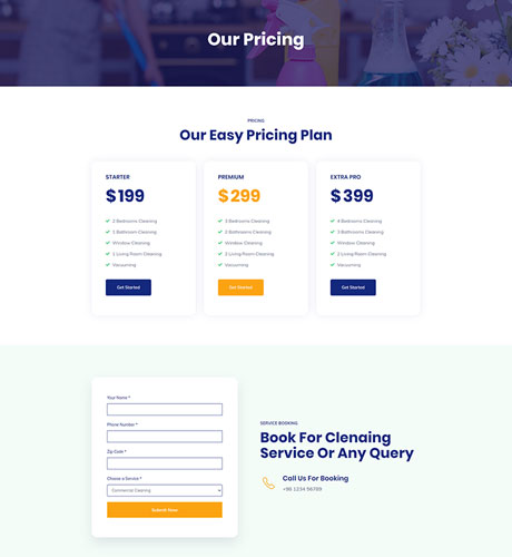 Pricing - Cleaning Service