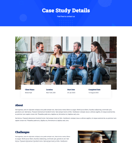 Case Study Details - Business Consultation